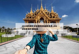 2024欧洲杯分组赛程表最新消息,2024年欧洲杯赛程表